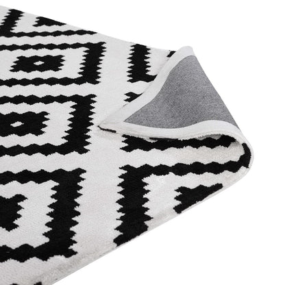 Modway Outlet Alika Abstract Diamond Trellis 5x8 Area Rug by Modway  Living Room Rugs Black and White - R-1004A-58