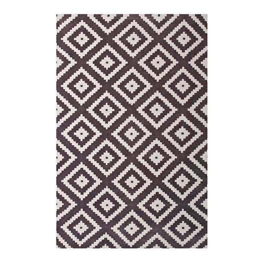 Modway Outlet Alika Abstract Diamond Trellis 5x8 Area Rug by Modway  Living Room Rugs Ivory and Charcoal - R-1004E-58