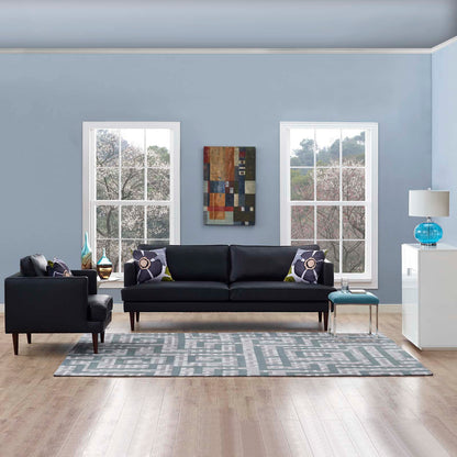 Modway Outlet Nahia Geometric Maze 8x10 Area Rug by Modway  Living Room Rugs Ivory Light Gray and Sky Blue - R-1015B-810