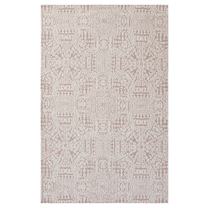 Modway Outlet Javiera Contemporary Moroccan 5x8 Area Rug by Modway  Living Room Rugs Ivory and Cameo Rose - R-1018B-58