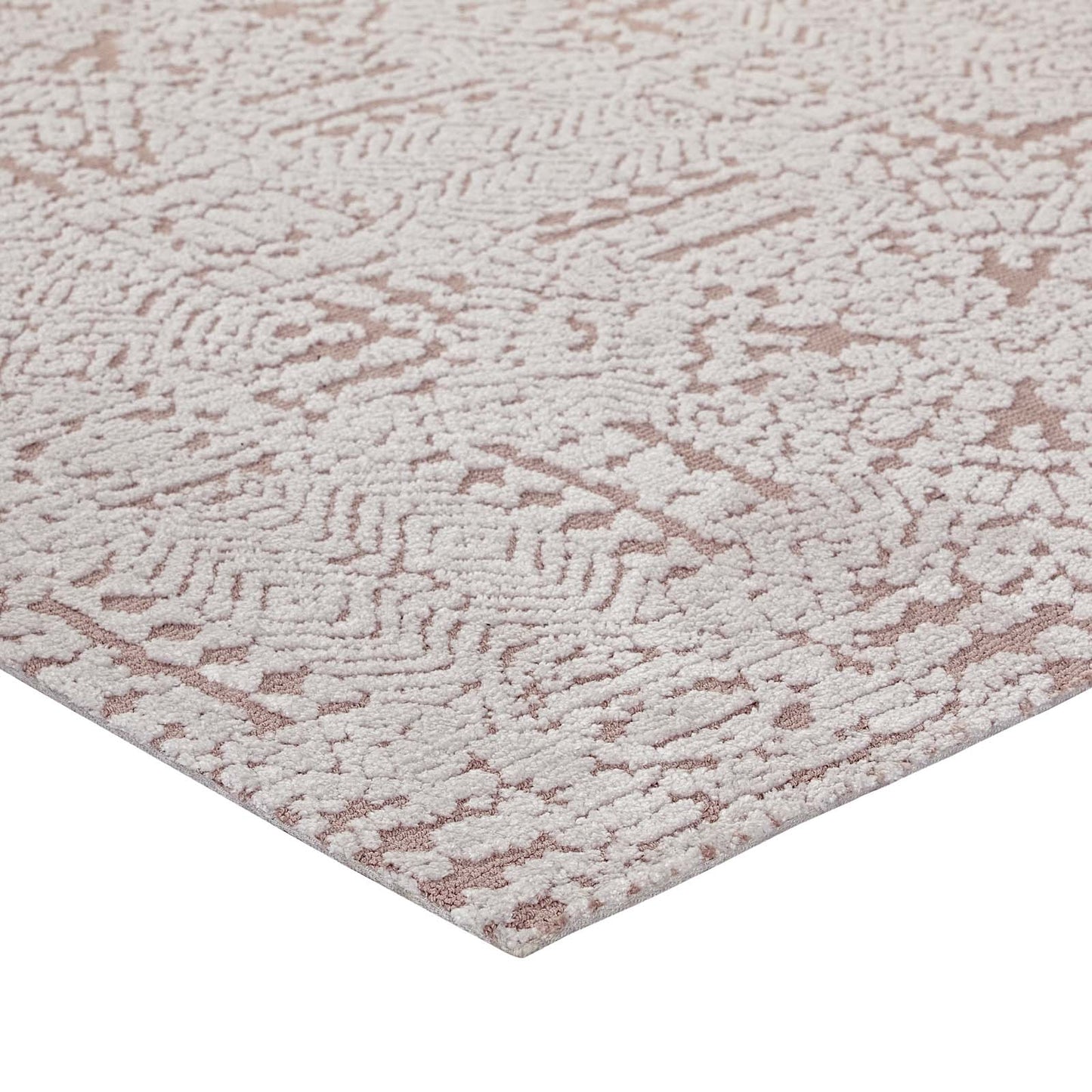 Modway Outlet Javiera Contemporary Moroccan 8x10 Area Rug by Modway  Living Room Rugs Ivory and Cameo Rose - R-1018B-810