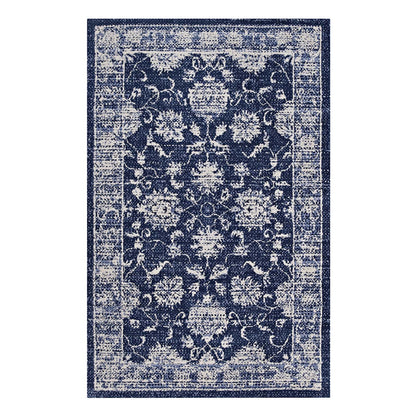 Modway Outlet Kazia Distressed Floral Lattice 5x8 Area Rug by Modway  Living Room Rugs Dark Blue and Ivory - R-1020B-58