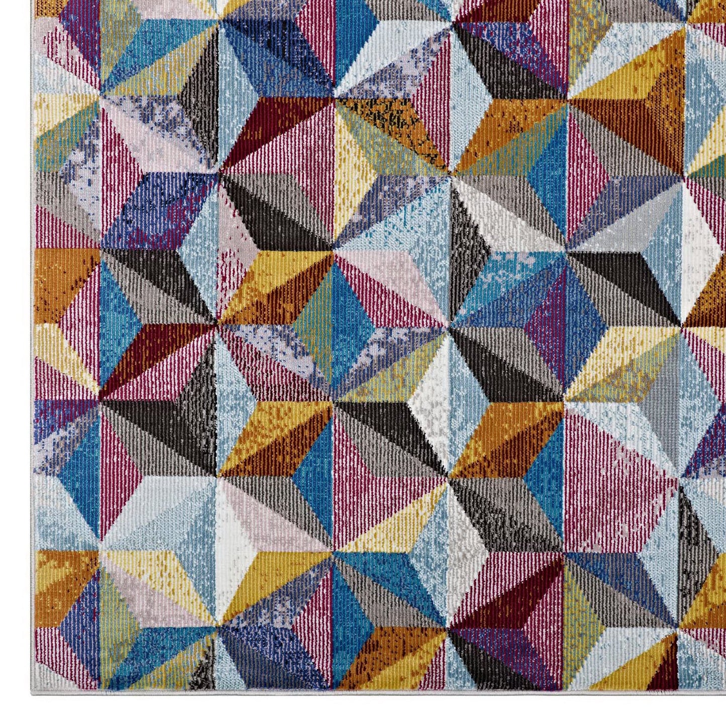Modway Outlet Arisa Geometric Hexagon Mosaic 4x6 Area Rug by Modway  Living Room Rugs Multicolored - R-1092A-46