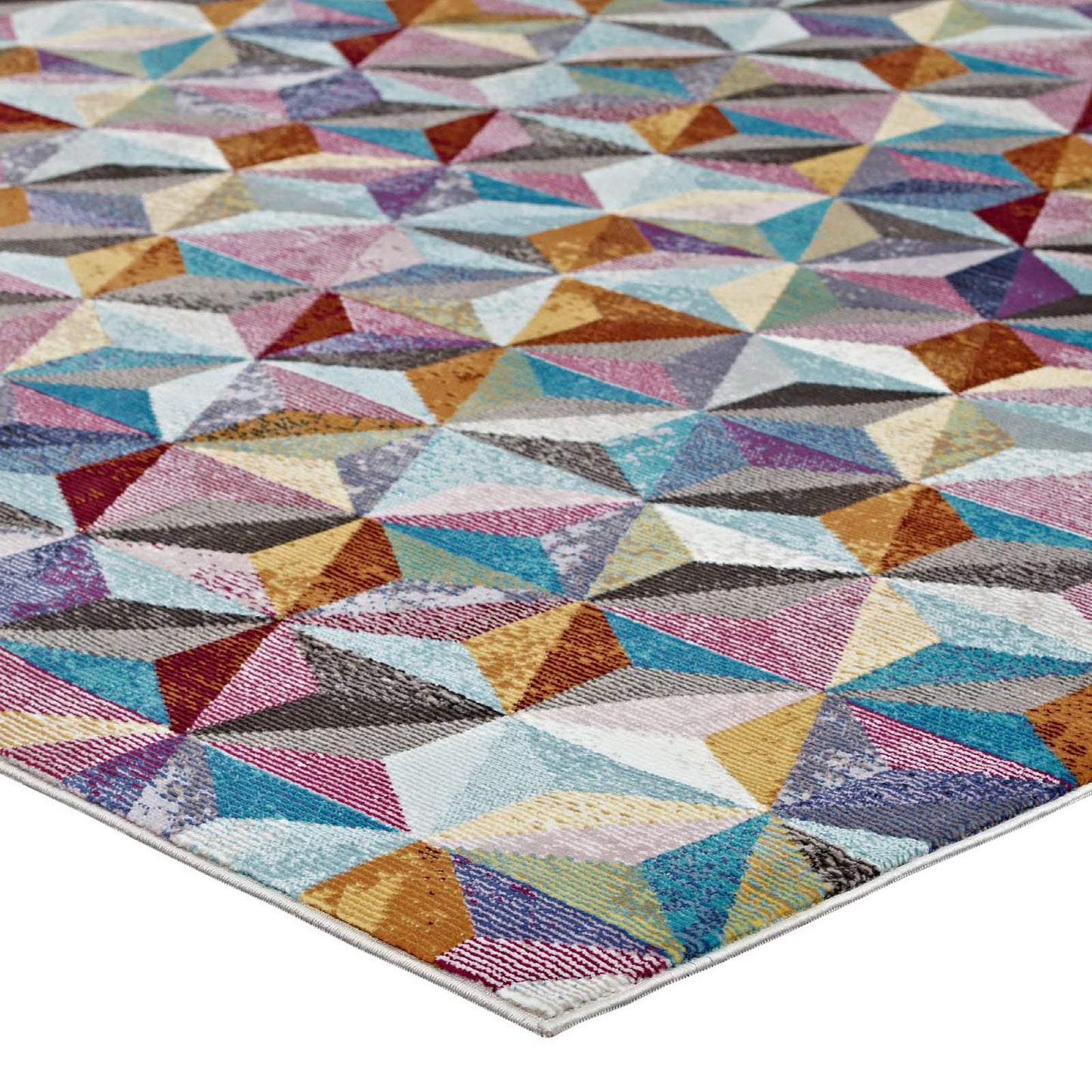 Modway Outlet Arisa Geometric Hexagon Mosaic 4x6 Area Rug by Modway  Living Room Rugs Multicolored - R-1092A-46