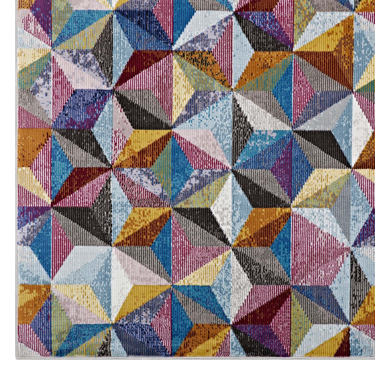 Modway Outlet Arisa Geometric Hexagon Mosaic 8x10 Area Rug by Modway  Living Room Rugs Multicolored - R-1092A-810