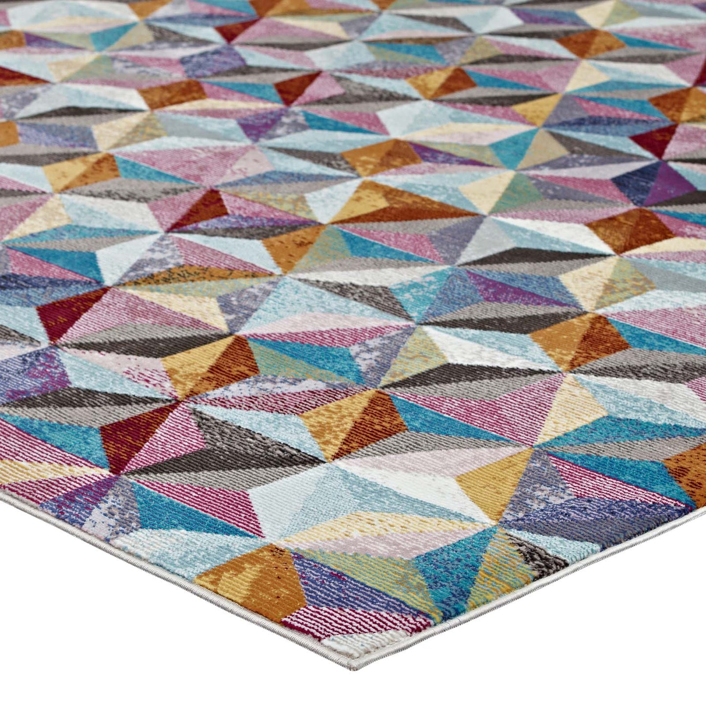 Modway Outlet Arisa Geometric Hexagon Mosaic 8x10 Area Rug by Modway  Living Room Rugs Multicolored - R-1092A-810