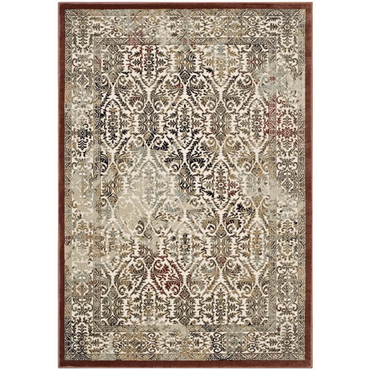 Modway Outlet Hester Ornate Turkish Vintage 5x8 Area Rug by Modway  Living Room Rugs Tan and Walnut Brown - R-1100A-58