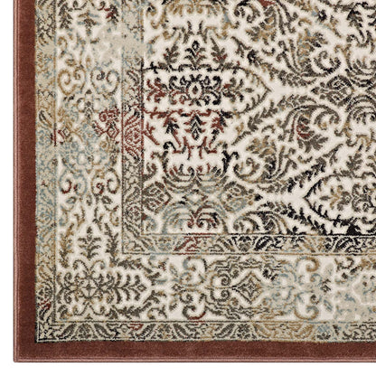 Modway Outlet Hester Ornate Turkish Vintage 8x10 Area Rug by Modway  Living Room Rugs Tan and Walnut Brown - R-1100A-810