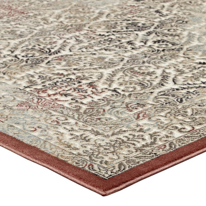 Modway Outlet Hester Ornate Turkish Vintage 8x10 Area Rug by Modway  Living Room Rugs Tan and Walnut Brown - R-1100A-810
