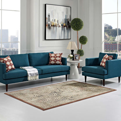 Modway Outlet Hester Ornate Turkish Vintage 8x10 Area Rug by Modway  Living Room Rugs Tan and Walnut Brown - R-1100A-810