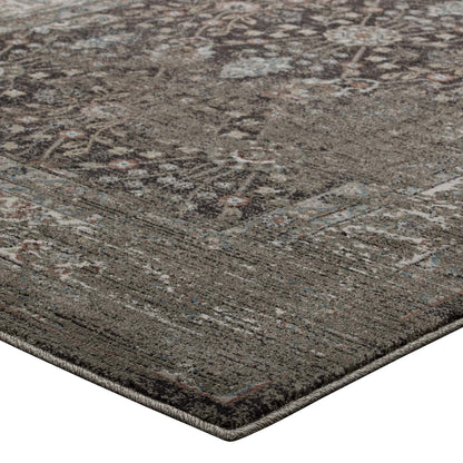 Modway Outlet Berit Distressed Vintage Floral Lattice 5x8 Area Rug by Modway  Living Room Rugs Brown and Beige - R-1104A-58