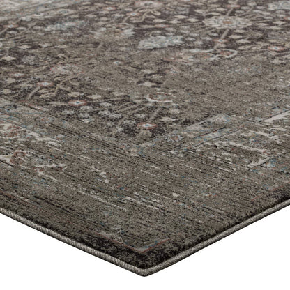 Modway Outlet Berit Distressed Vintage Floral Lattice 8x10 Area Rug by Modway  Living Room Rugs Brown and Beige - R-1104A-810