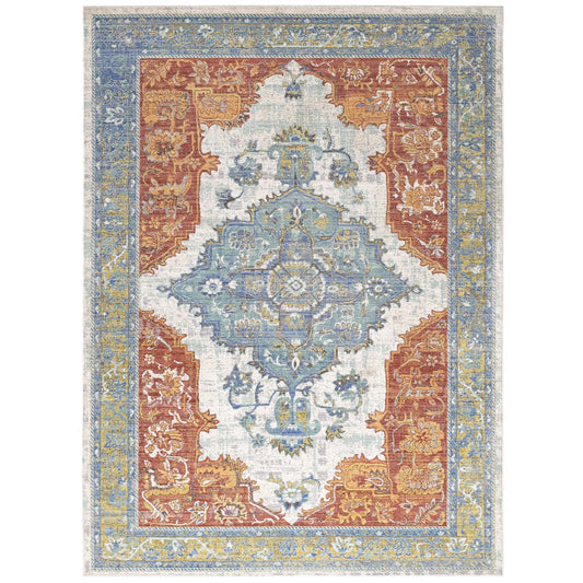 Modway Outlet Citlali Distressed Southwestern Aztec 5x8 Area Rug by Modway  Living Room Rugs Multicolored - R-1122A-58