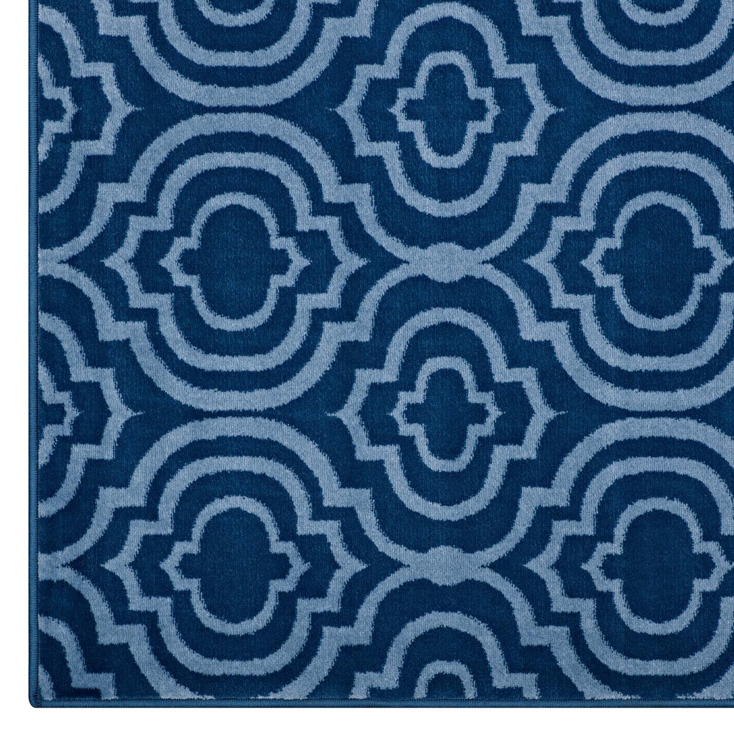 Modway Outlet Frame Transitional Moroccan Trellis 8x10 Area Rug by Modway  Living Room Rugs Moroccan Blue amd Light Blue - R-1130B-810
