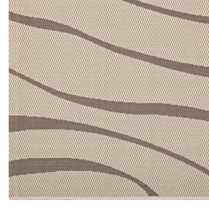 Modway Outlet Surge Swirl Abstract Indoor and Outdoor 5x8 Area Rug by Modway  Living Room Rugs Light and Dark Beige - R-1138A-58