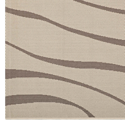 Modway Outlet Surge Swirl Abstract Indoor and Outdoor 8x10 Area Rug by Modway  Living Room Rugs Light and Dark Beige - R-1138A-810