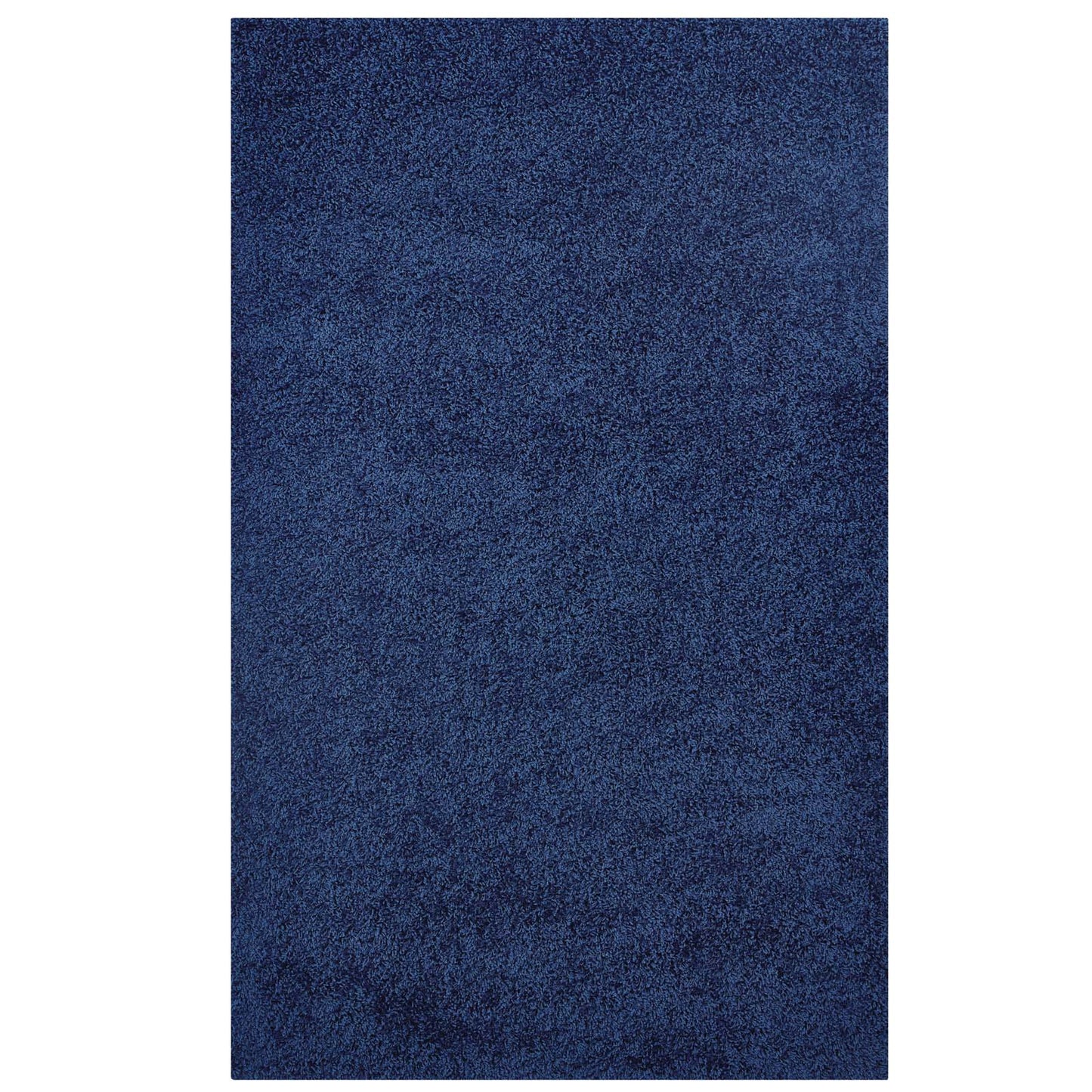 Modway Outlet Enyssa Solid 5x8 Shag Area Rug by Modway  Living Room Rugs Navy - R-1145D-58