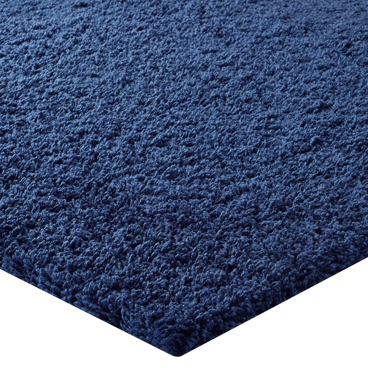 Modway Outlet Enyssa Solid 5x8 Shag Area Rug by Modway  Living Room Rugs Navy - R-1145D-58