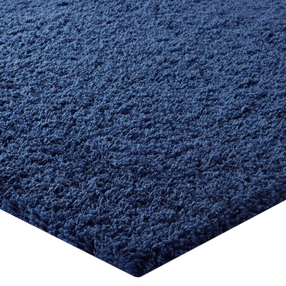 Modway Outlet Enyssa Solid 5x8 Shag Area Rug by Modway  Living Room Rugs Navy - R-1145D-58
