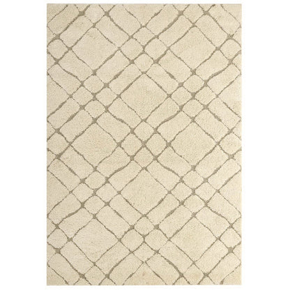 Modway Outlet Jubilant Verona Abstract Geometric Shag 5x8 Area Rug by Modway  Living Room Rugs Creame and Beige - R-1149A-58