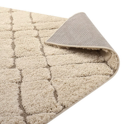 Modway Outlet Jubilant Verona Abstract Geometric Shag 5x8 Area Rug by Modway  Living Room Rugs Creame and Beige - R-1149A-58