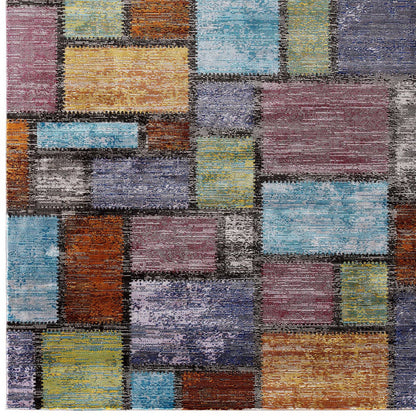 Modway Outlet Success Nyssa Abstract Geometric Mosaic 4x6 Area Rug by Modway  Living Room Rugs Multicolored - R-1162A-46