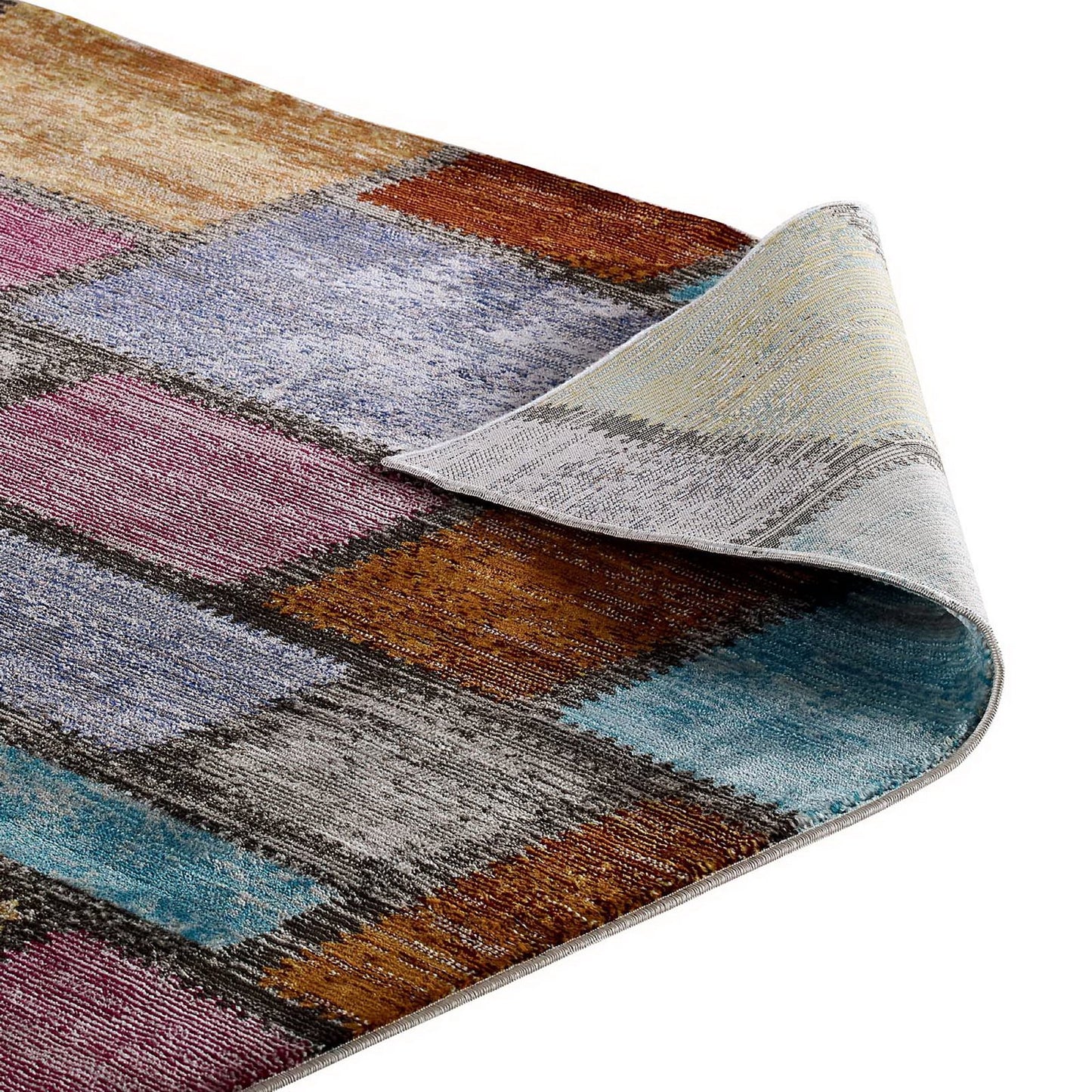 Modway Outlet Success Nyssa Abstract Geometric Mosaic 5x8 Area Rug by Modway  Living Room Rugs Multicolored - R-1162A-58
