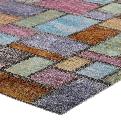 Modway Outlet Success Nyssa Abstract Geometric Mosaic 8x10 Area Rug by Modway  Living Room Rugs Multicolored - R-1162A-810