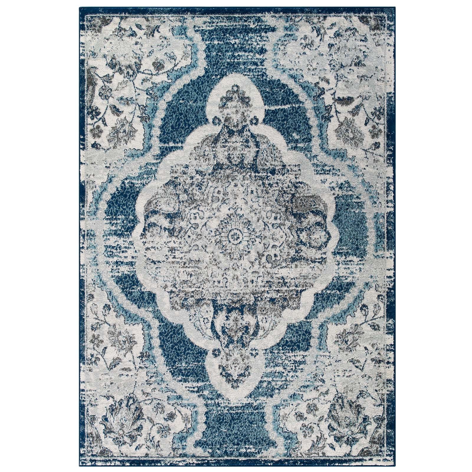 Modway Outlet Entourage Malia Distressed Vintage Floral Vintage Medall ...