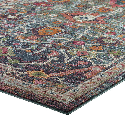 Modway Outlet Tribute Every Distressed Vintage Floral 8x10 Area Rug by Modway  Living Room Rugs Multicolored - R-1186A-810