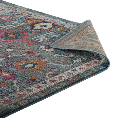 Modway Outlet Tribute Every Distressed Vintage Floral 8x10 Area Rug by Modway  Living Room Rugs Multicolored - R-1186A-810
