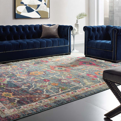 Modway Outlet Tribute Every Distressed Vintage Floral 8x10 Area Rug by Modway  Living Room Rugs Multicolored - R-1186A-810