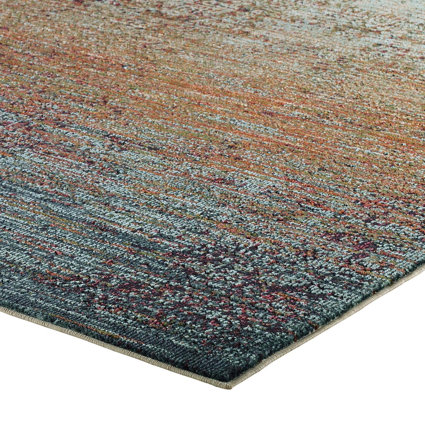 Modway Outlet Tribute Jacinda Rustic Distressed Vintage Lattice 5x8 Area Rug by Modway  Living Room Rugs Multicolored - R-1188A-58