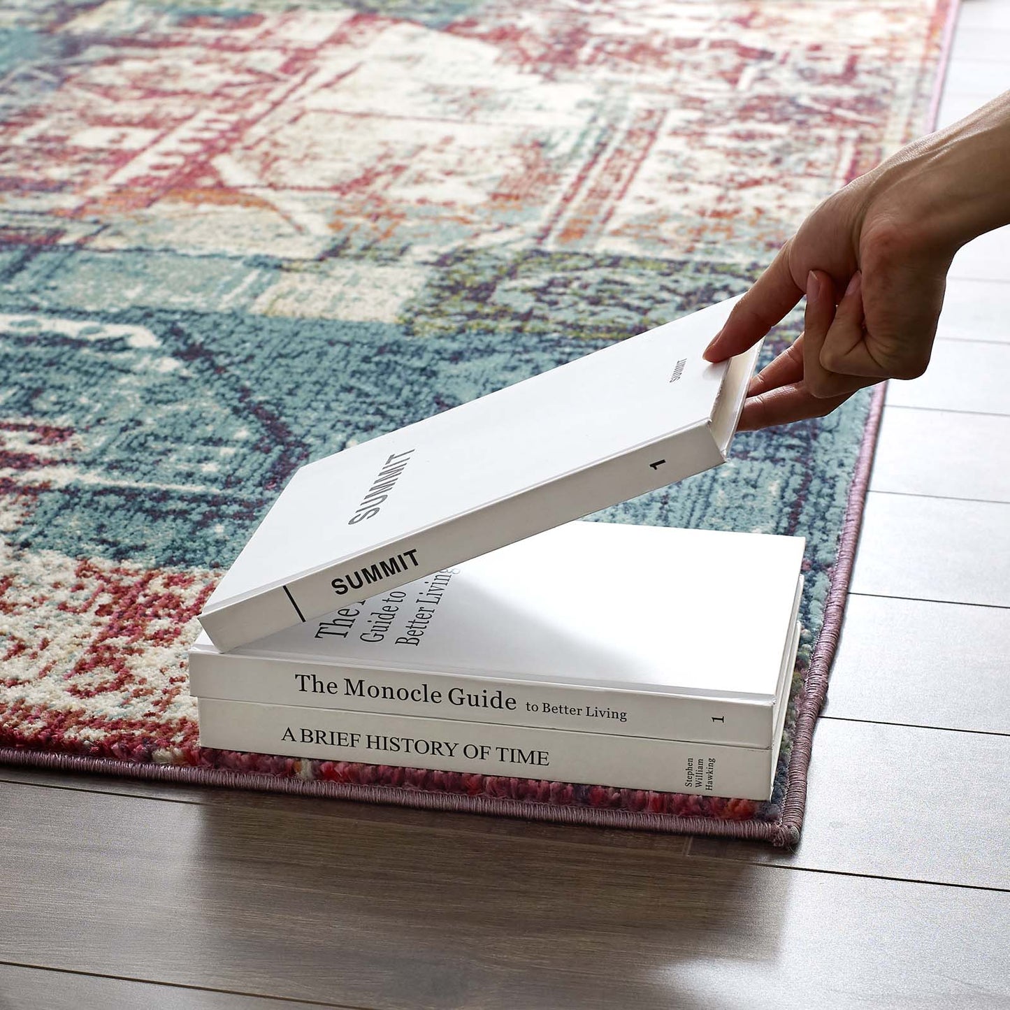 Modway Outlet Tribute Elowen Contemporary Modern Vintage Mosaic 5x8 Area Rug by Modway  Living Room Rugs Multicolored - R-1191A-58