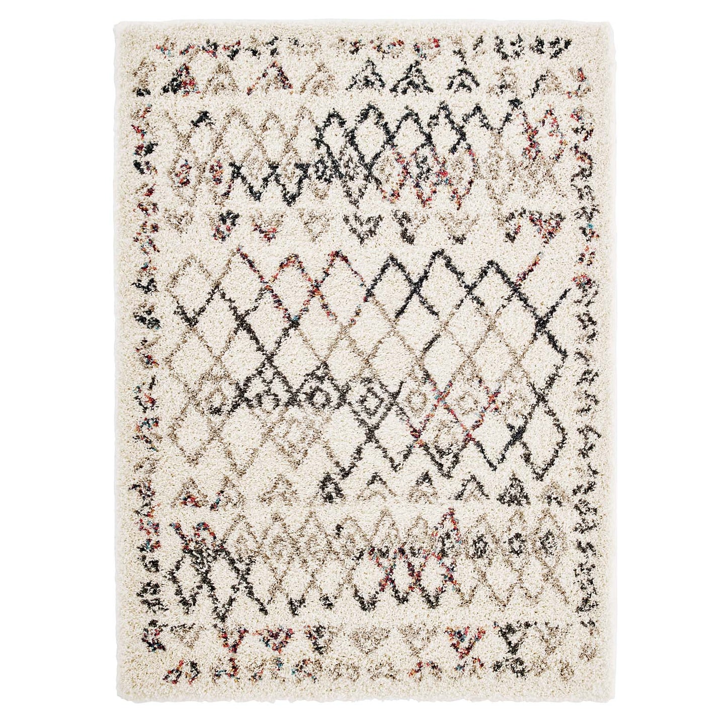 Modway Outlet Skadi Rainbow Diamond Shag Area Rug by Modway  Living Room Rugs Multicolor - R-1194A-58