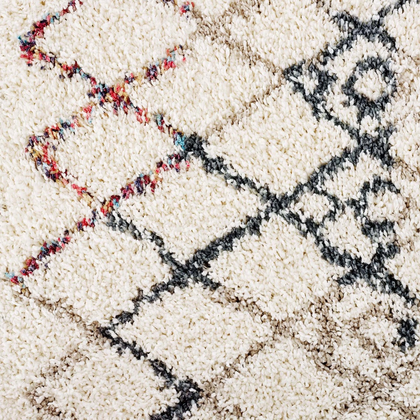 Modway Outlet Skadi Rainbow Diamond Shag Area Rug by Modway  Living Room Rugs Multicolor - R-1194A-58