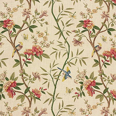 G P & J BAKER PRINT FLORA & FAUNA BEIGE,MULTI,   - R1368.2.0