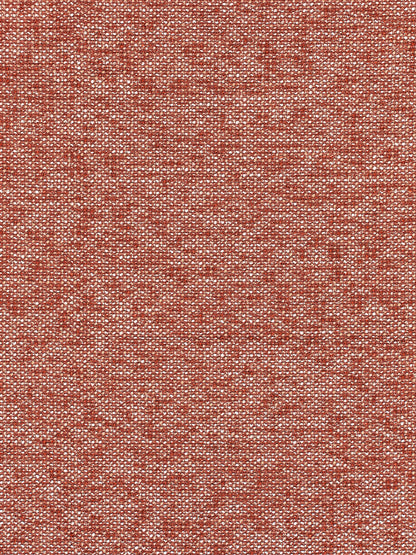 Rust-orange speckled tweed fabric texture with small white flecks; woven upholstery swatch.