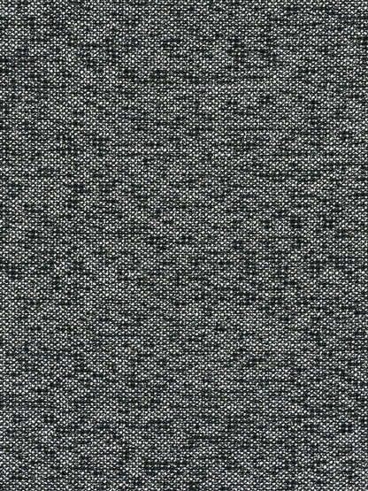 Gray speckled tweed-like fabric texture with black and white flecks; versatile for apparel or upholstery.