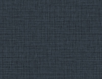Dark navy woven fabric texture with a subtle crosshatched pattern, suitable for upholstery or apparel.