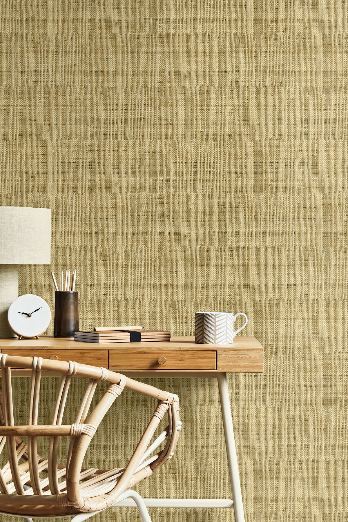 Seabrook Designs  Wild Bind Faux Weave Contemporary Warm Neutrals, Beiges   - RA40315