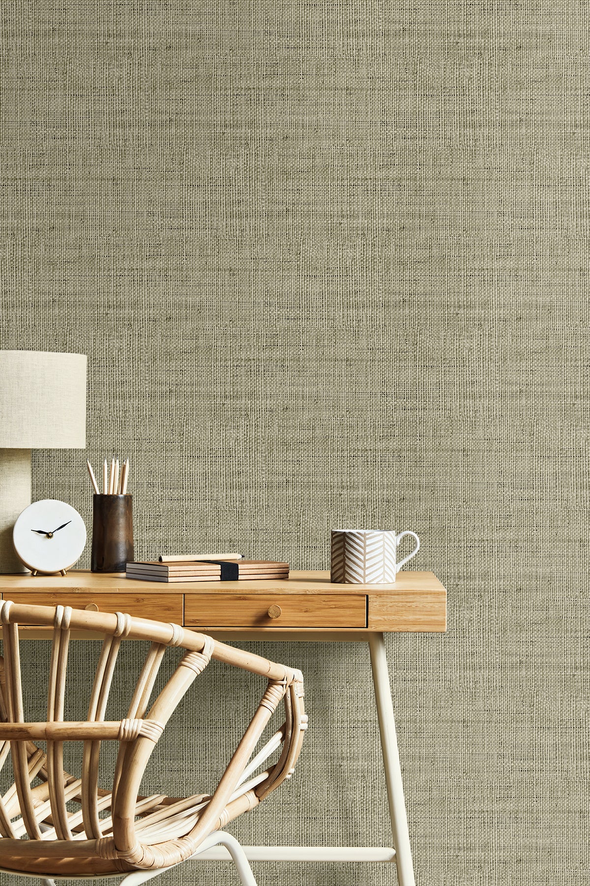 Seabrook Designs  Wild Bind Faux Weave Contemporary Grays   - RA40317