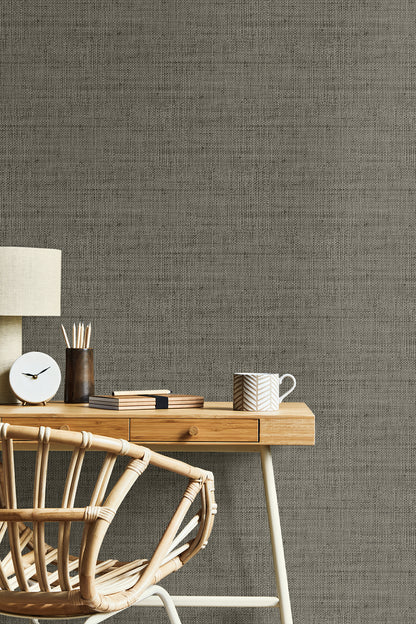 Seabrook Designs  Wild Bind Faux Weave Contemporary Grays   - RA40319