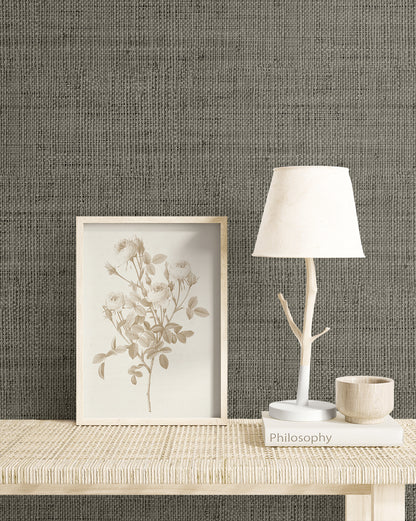 Seabrook Designs  Wild Bind Faux Weave Contemporary Grays   - RA40319
