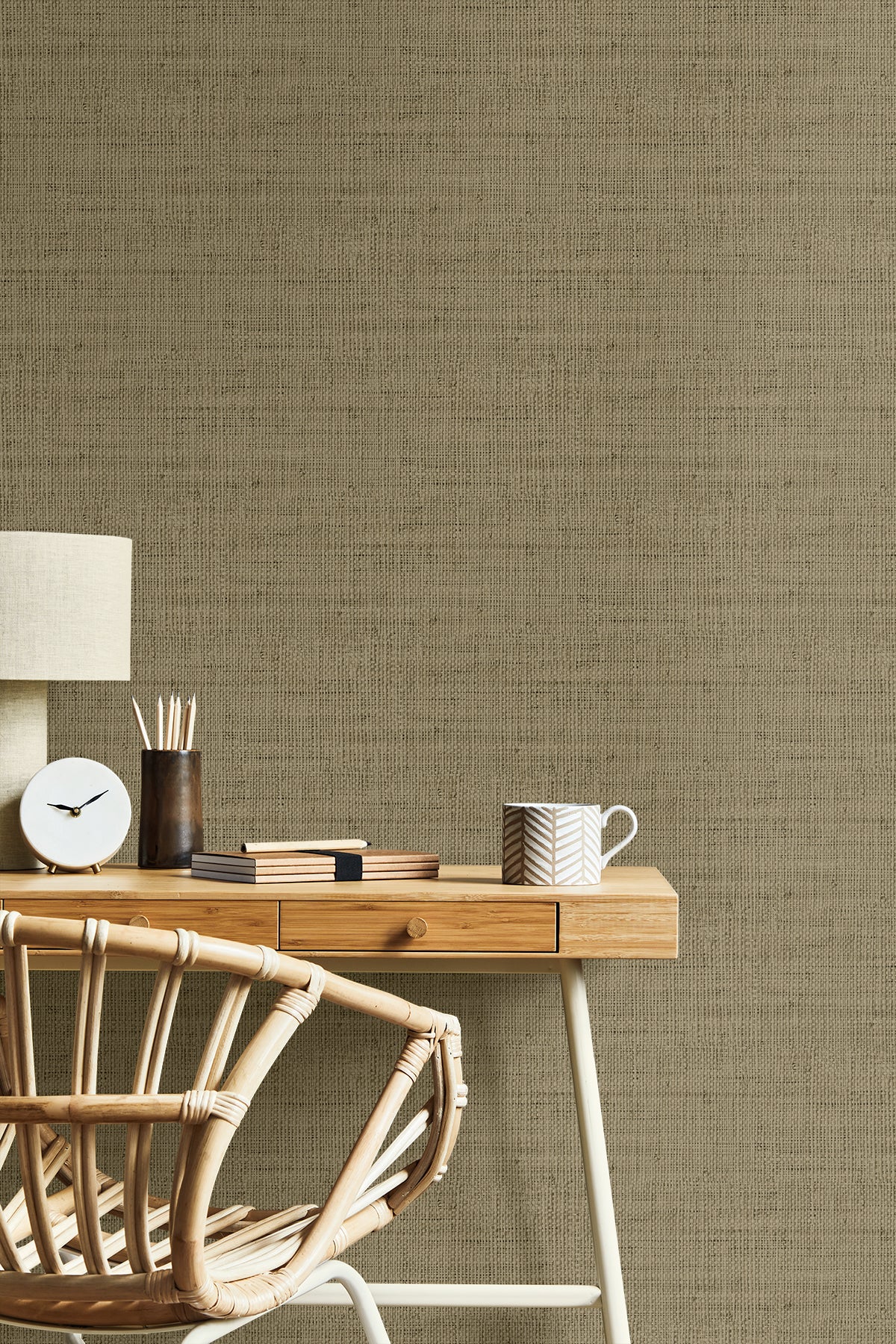 Seabrook Designs  Wild Bind Faux Weave Contemporary Warm Neutrals, Beiges   - RA40350