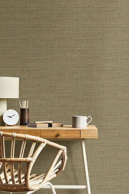 Seabrook Designs  Wild Bind Faux Weave Contemporary Warm Neutrals, Beiges   - RA40350