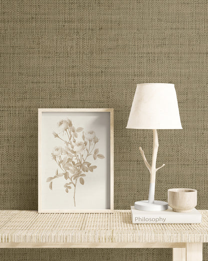 Seabrook Designs  Wild Bind Faux Weave Contemporary Warm Neutrals, Beiges   - RA40350