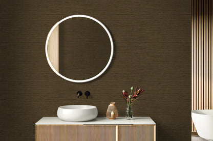 Seabrook Designs  Threaded Faux Linen Contemporary Browns, Taupes   - RA40901