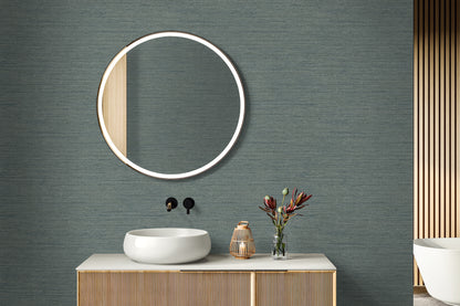 Seabrook Designs  Threaded Faux Linen Contemporary Blues   - RA40909