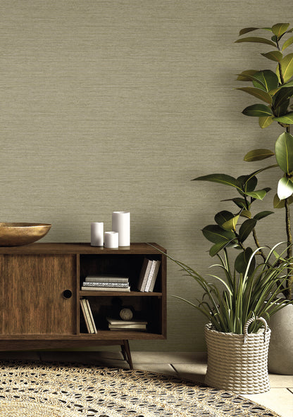 Seabrook Designs  Threaded Faux Linen Contemporary Warm Neutrals, Beiges   - RA40911